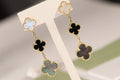 Van Cleef & Arpels Midnight Clover Cascade Long Earrings
