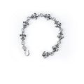 Fleur Cross Cut out Link Bracelet
