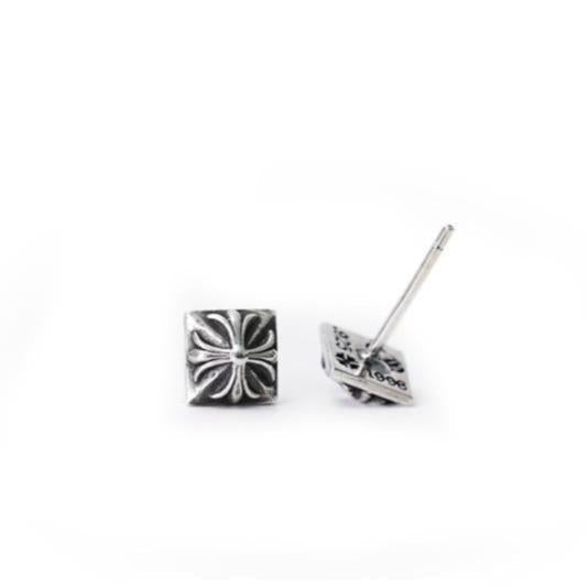 Pyramid Plus Stud Earrings
