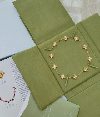 Van Cleef & Arpels Golden Meadow Ten Blossom Necklace