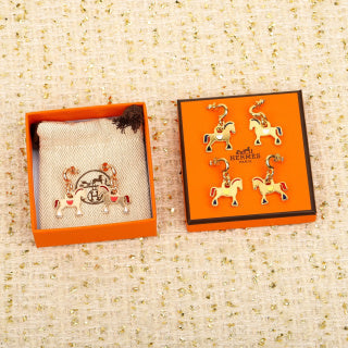 Hermès Équestre Horse Charm Drop Earrings