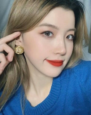 FENDI FF Medallion Logo Stud Earrings
