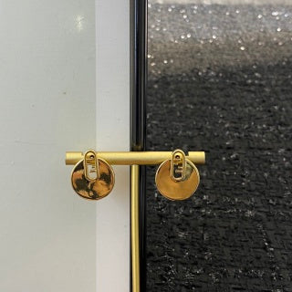 FENDI Medallion Link Drop Earrings