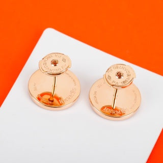 Hermès Mini Chaine d’Ancre Round Stud Earrings