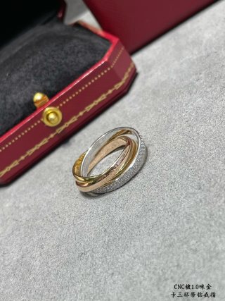 Cartier Trinity ring with diamonds