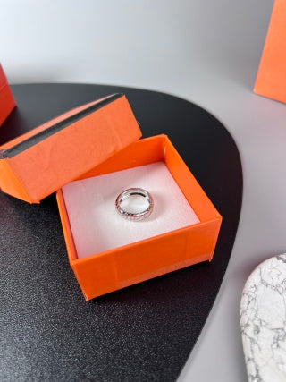 Hermès Éclat Spiral Pavé Ring