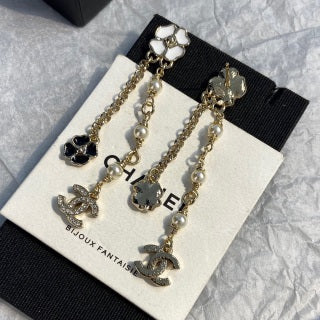 CHANEL Florabelle Pearl Garden Drop Earrings