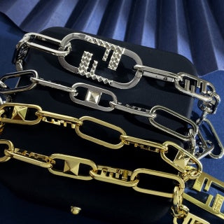 FENDI FF Link Chain Necklace