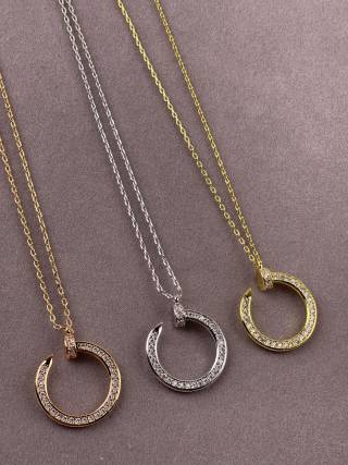 Cartier Juste un Clou necklace  fully diamond-set