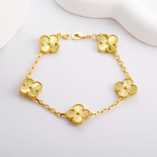 Van Cleef & Arpels Golden Meadow Clover Bracelet