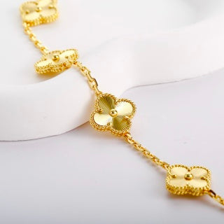 Van Cleef & Arpels Golden Meadow Clover Bracelet