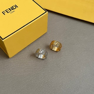 FENDI FF Mini Signet Band Ring