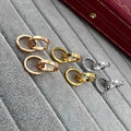 Cartier LOVE collection screw-motif double-hoop earrings (non-diamond)