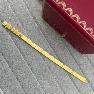 Cartier striped screw bracelet