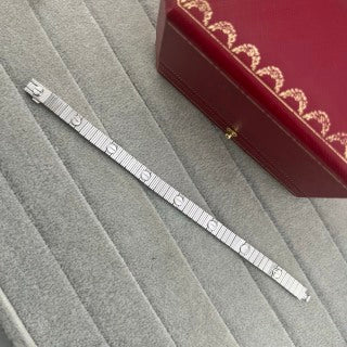 Cartier striped screw bracelet