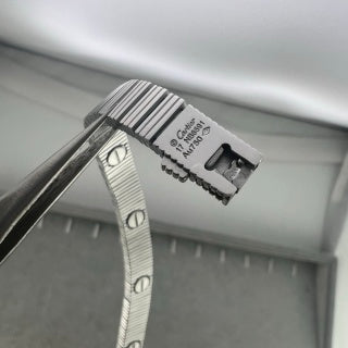Cartier striped screw bracelet