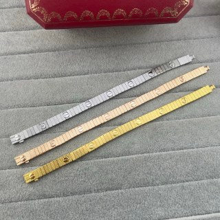 Cartier striped screw bracelet