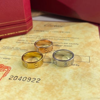 Cartier ring with diamonds