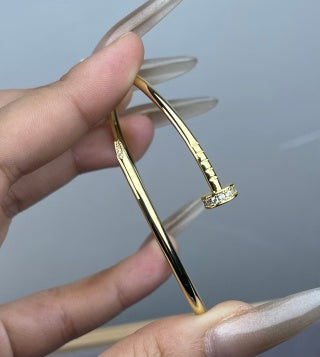 Cartier Juste un Clou bracelet with diamonds on the head and tip