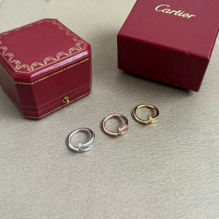 Cartier Juste un Clou ring with diamonds on the head and tip
