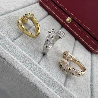 Cartier Double-Headed Panther Open Adjustable Ring