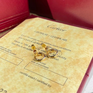 Cartier Minerva Circle Drop Earrings