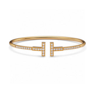 Tiffany T Diamond Wire Bracelet – Elegant Luxury Fine Jewelry