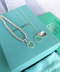 Tiffany Heart Tag Double Charm Necklace – Elegant Luxury Jewelry