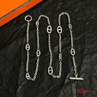 Hermès Chaine d’Ancre Long Oval Link Necklace