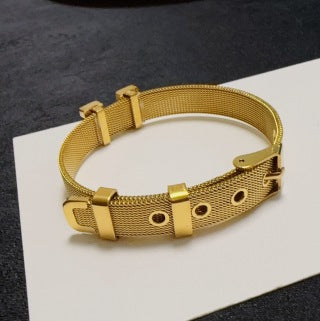 Hermès Clic H Mesh Chain Bracelet