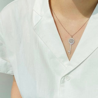 Tiffany Sunflower Key Necklace