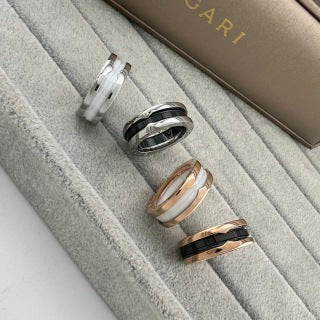 Bvlgari Multi-Layer Ceramic Band Ring – Elegant Luxury Jewelry