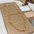 Bvlgari Rose Gold Link Chain Necklace – Elegant Luxury Jewelry