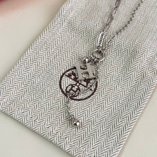 Hermès H Link Charm Pendant Necklace