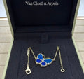 Van Cleef & Arpels Sapphire Butterfly Pendant Necklace