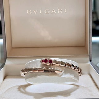 Bvlgari Rose Gold Serpent Statement Bracelet – Elegant Luxury Jewelry