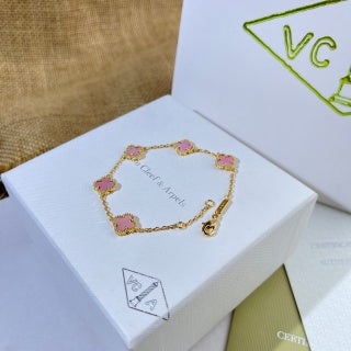 Van Cleef & Arpels Alhambra Colorful Clover Bracelet Collection