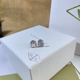 Van Cleef & Arpels Alhambra Gradient Clover Stud Earrings