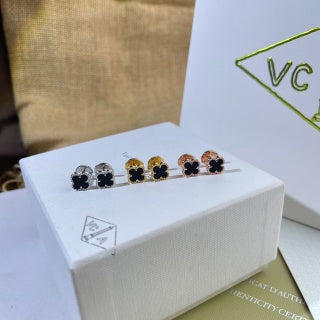 Van Cleef & Arpels Alhambra Color Harmony Clover Stud Earrings