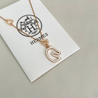 Hermès Mini Pop H Enamel Pendant Necklace