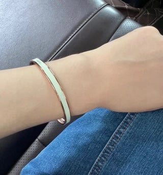 Hermès Clic H Slim Enamel Bracelet