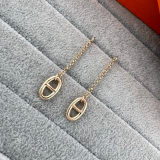 Hermès H Mini Drop Stud Earrings