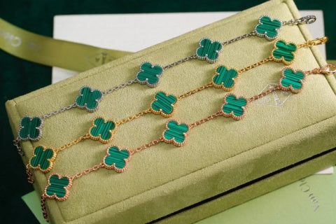 Van Cleef & Arpels Emerald Clover Garden Bracelet