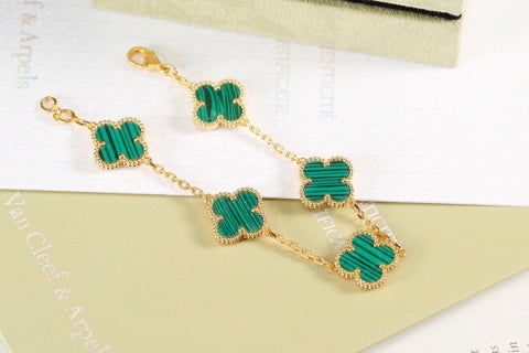 Van Cleef & Arpels Emerald Clover Garden Bracelet