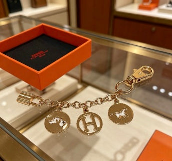 Hermès H Medallion Charm Chain Bracelet