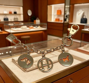 Hermès H Medallion Charm Chain Bracelet