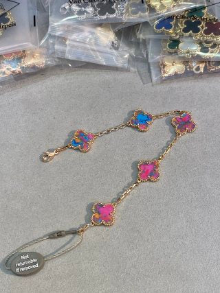 Van Cleef & Arpels Rainbow Clover Garden Bracelet