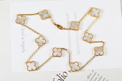 Van Cleef & Arpels Clover Symphony Chain Necklace