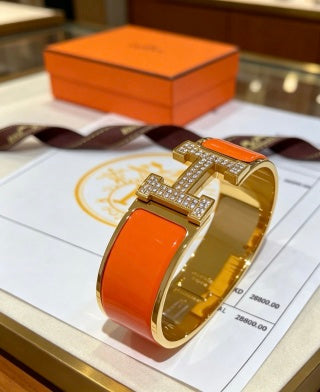 Hermès H Perforé Wide Cuff Bracelet 20mm