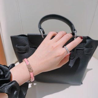 Hermès Kelly Mini Lock Leather Bracelet